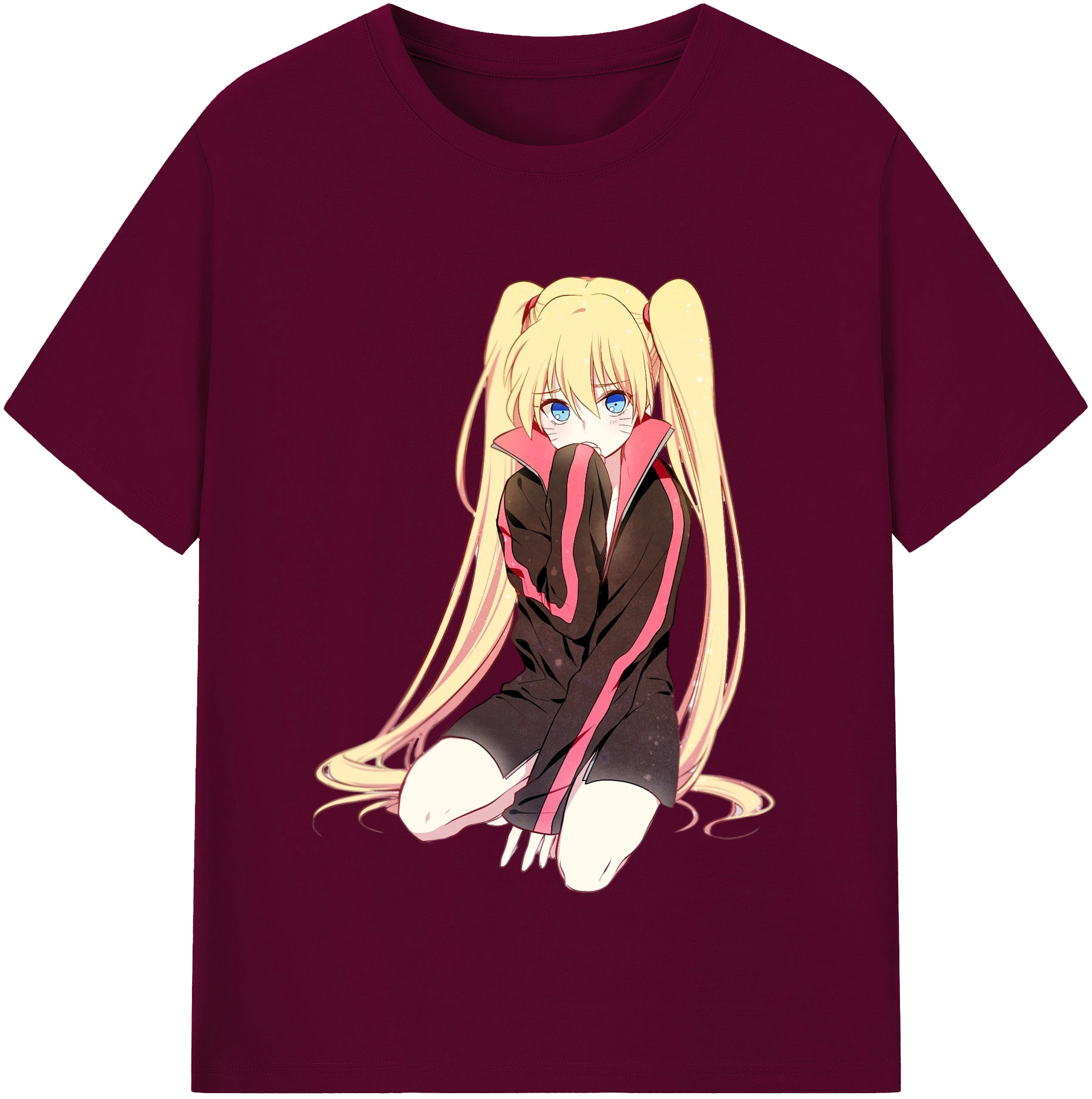 （画像用） NARUTO -ナルト- うずまき ナルト Uzumaki Naruto レディースカジュアルプリントTシャツ（綿100％）